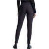 pewter - Mid Rise Tapered Leg Drawstring Pant