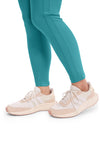 teal blue - Mid Rise Tapered Leg Drawstring Pant (View 3)