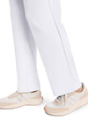WHITE - Women's 5-Pocket Straight Leg Scrub Pants – Petite (View 4)