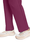 Wine - Women's 5-Pocket Straight Leg Scrub Pants – Petite (View 4)
