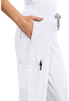 WHITE - Women's 5-Pocket Straight Leg Scrub Pants – Tall (View 3)