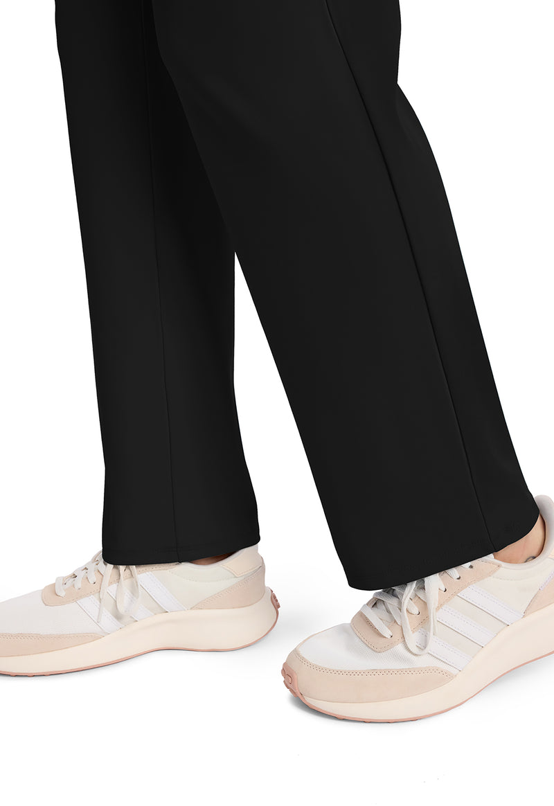 Black - Women's 5-Pocket Straight Leg Scrub Pants – Regular (View 4)