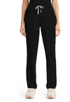 Black - Cherokee Achieve Women Scrub Pants - Front View