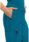Caribbean Blue - Women's 5-Pocket Straight Leg Scrub Pants – Regular (View 3)