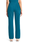 Caribbean Blue - Cherokee Achieve Women Scrub Pants - Back View