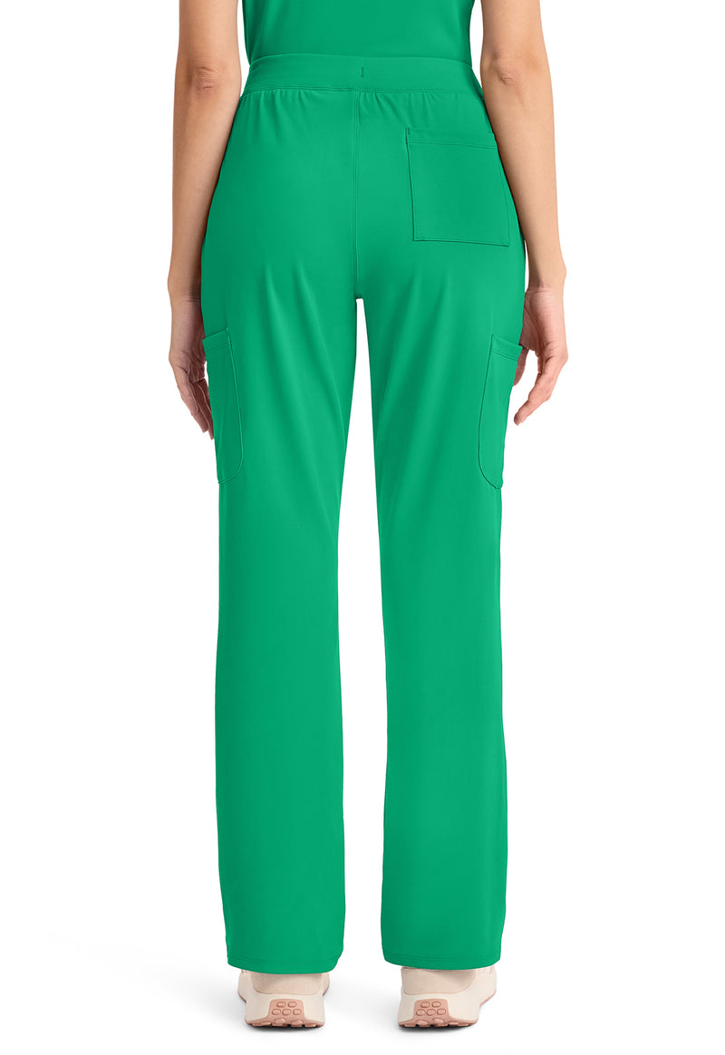 Green Apple - Cherokee Achieve Women Scrub Pants - Back View