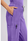 Lilac Bloom - Women's 5-Pocket Straight Leg Scrub Pants – Regular (View 3)