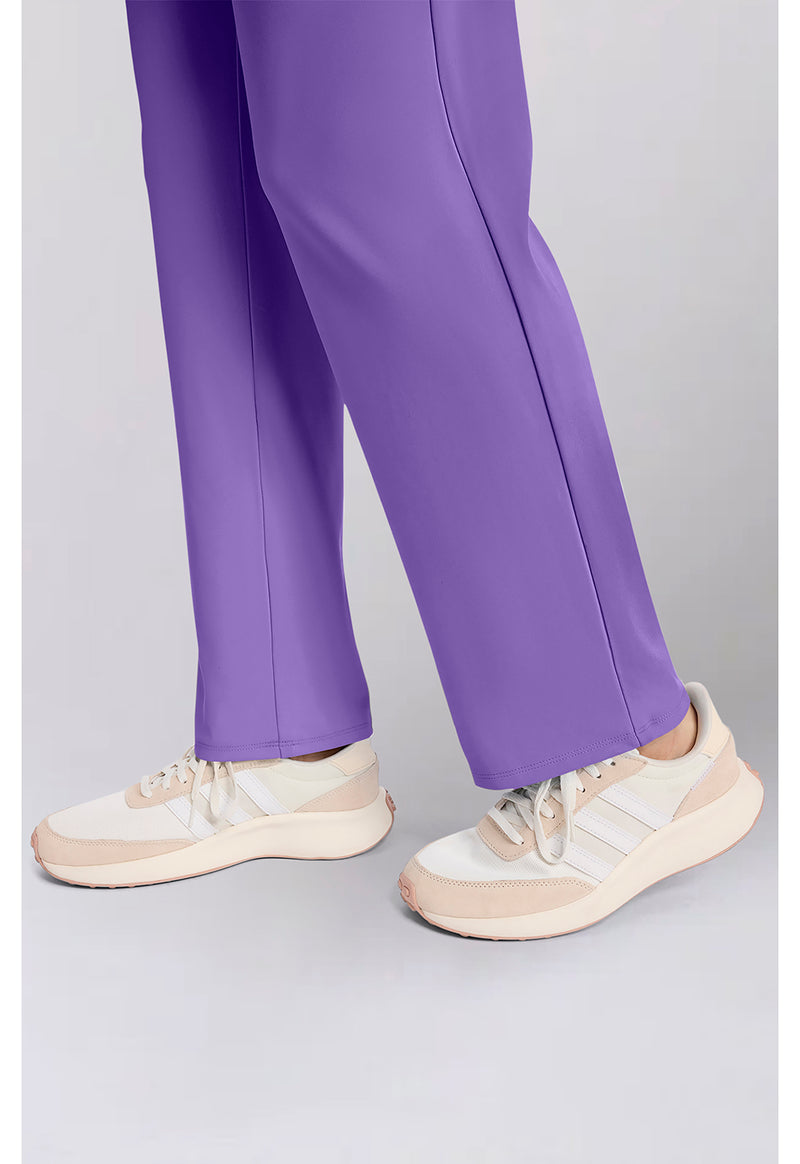 Lilac Bloom - Women's 5-Pocket Straight Leg Scrub Pants – Regular (View 4)