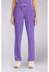 Lilac Bloom - Women's 5-Pocket Straight Leg Scrub Pants