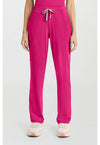 Tropical Hibiscus - Women's 5-Pocket Straight Leg Scrub Pants