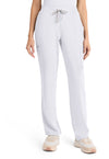 WHITE - Cherokee Achieve Women Scrub Pants - Front View