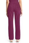 Wine - Cherokee Achieve Women Scrub Pants - Back View
