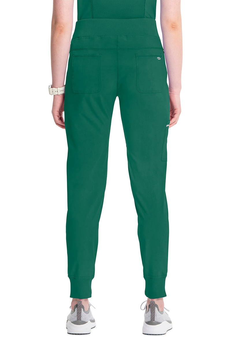 Hunter Green - Women's Mid Rise Jogger – Petite (Back)