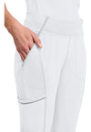 White - Women's Mid Rise Jogger – Petite (View 2)