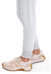 White - Women's Mid Rise Jogger – Petite (View 3)