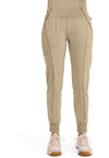 Khaki - Cherokee IN Infinity Women Scrub Pants - Front View
