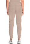 Khaki - Cherokee IN Infinity Women Scrub Pants - Back View