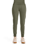 Olive - Cherokee IN Infinity Women Scrub Pants - Front View