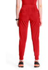 Red - Cherokee IN Infinity Women Scrub Pants - Back View