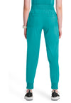 Teal Blue - Cherokee IN Infinity Women Scrub Pants - Back View