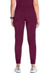 Wine - Cherokee IN Infinity Women Scrub Pants - Back View