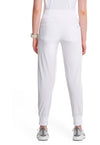 White - Cherokee IN Infinity Women Scrub Pants - Back View