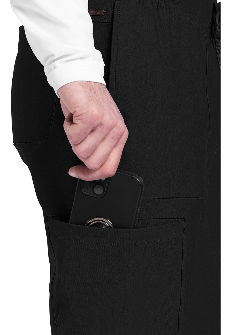 Black - Men's Mid Rise Jogger (View 3)