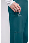 Caribbean Blue - Women's Maternity Straight leg Scrub Pants (View 2)