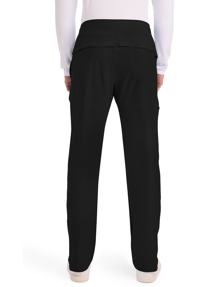 black - Men's Tapered Leg Pull-on Pant (Back)