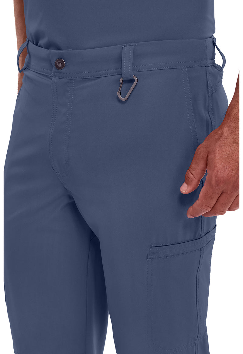Navy - Men's Fly Front Scrub Pants – Short (View 2)