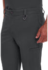 Black - Men's Fly Front Scrub Pants – Tall (View 2)