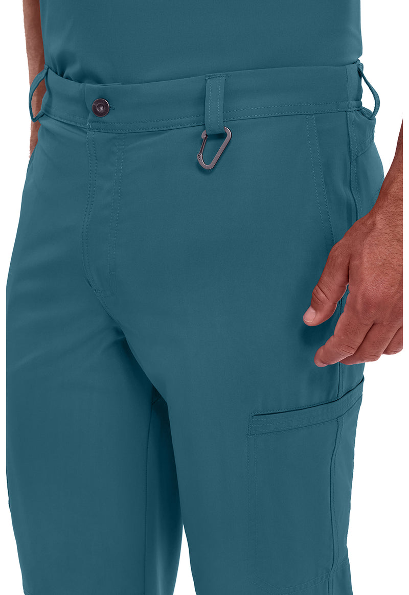Caribbean Blue - Men's Fly Front Scrub Pants – Regular (View 2)