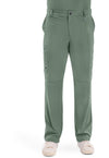 Olive - Cherokee IN Infinity Men Scrub Pants - Front View