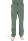 Olive - Men's Fly Front Scrub Pants