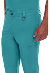 Teal Blue - Men's Fly Front Scrub Pants – Regular (View 2)