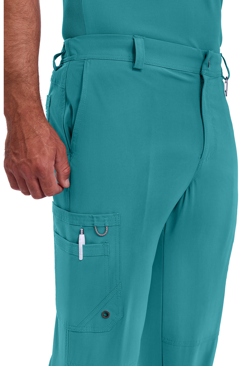 teal blue - Men's Fly Front Pant (View 3)