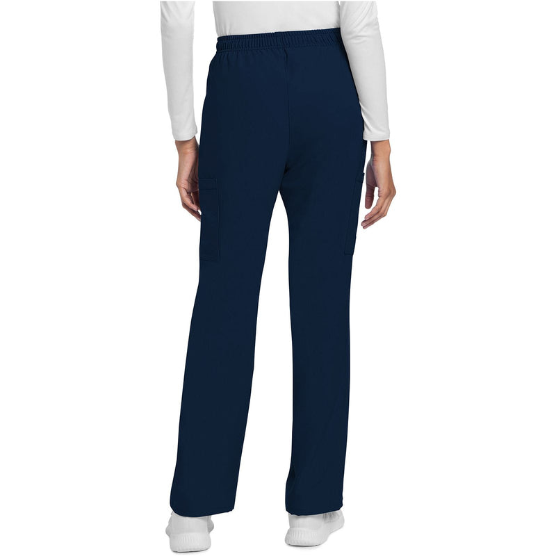 navy - Mid Rise Drawstring Trouser Cargo Pant