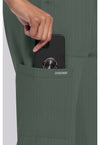 Heather Forest Moss - Straight Leg Trouser Pant (View 3)