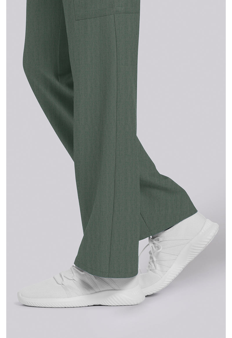 Heather Forest Moss - Straight Leg Trouser Pant (View 4)