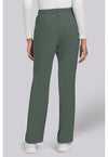 Heather Forest Moss - Straight Leg Trouser Pant (Back)