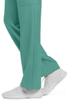 Botanical Green - Women's Mid Rise Drawstring Trouser Cargo Scrub Pants – Regular (View 4)