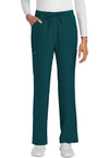 Caribbean Blue - Cherokee WW Originals Ultra Women Scrub Pants - Front View