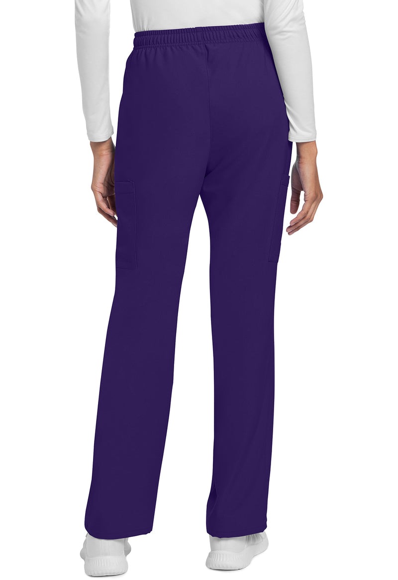 Grape - Cherokee WW Originals Ultra Women Scrub Pants - Back View