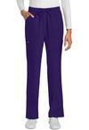Grape - Cherokee WW Originals Ultra Women Scrub Pants - Front View