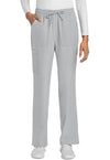 Grey - Cherokee WW Originals Ultra Women Scrub Pants - Front View