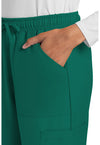 hunter green - Mid Rise Drawstring Trouser Cargo Pant (View 2)