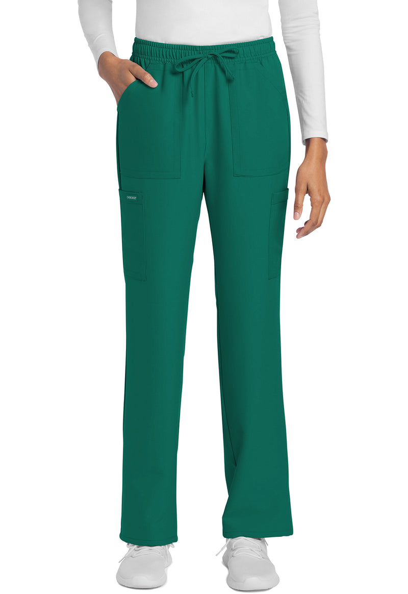 Hunter Green - Cherokee WW Originals Ultra Women Scrub Pants - Front View