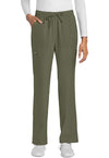 Olive - Cherokee WW Originals Ultra Women Scrub Pants - Front View