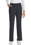 Pewter - Women's Mid Rise Drawstring Trouser Cargo Scrub Pants