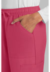 Rapture Rose - Women's Mid Rise Drawstring Trouser Cargo Scrub Pants – Regular (View 2)